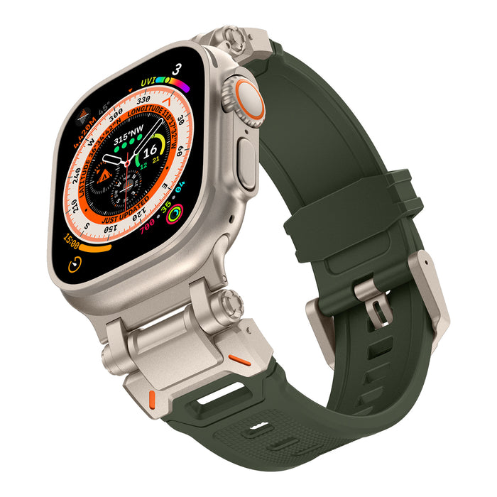 Suitable for Apple IWatch Explorer Metal Connector TPU Strap