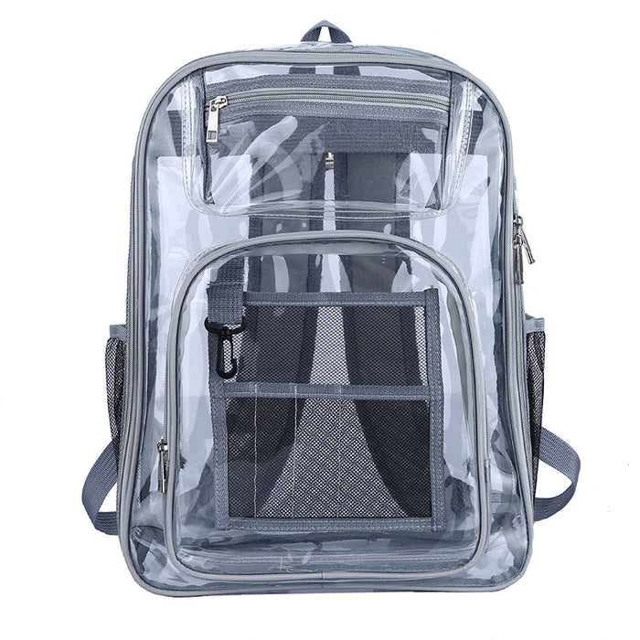 Large-capacity PVC Transparent Backpack Waterproof Back Pack for Students