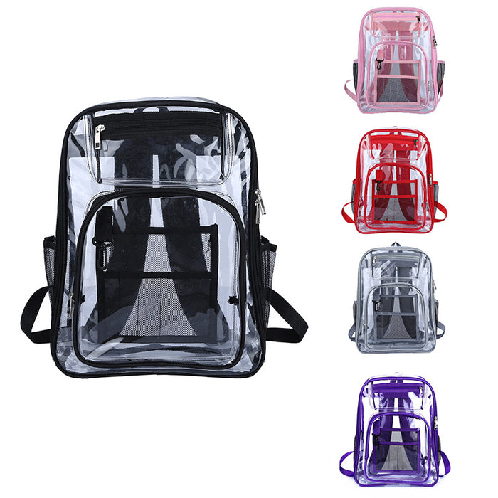 Large-capacity PVC Transparent Backpack Waterproof Back Pack for Students