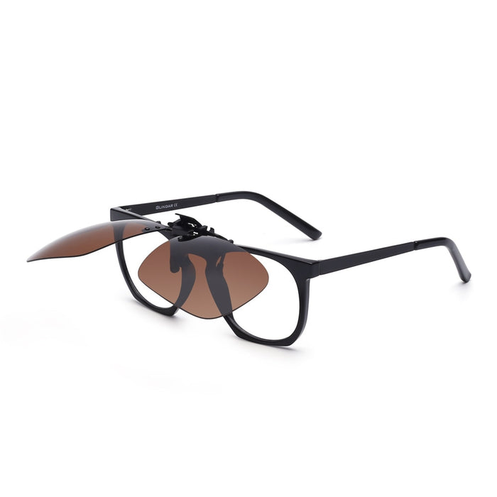 Polarized Clip On Sunglasses Square Fashion Pilot Aviator Women Men Filp Up Sunglasses UV400