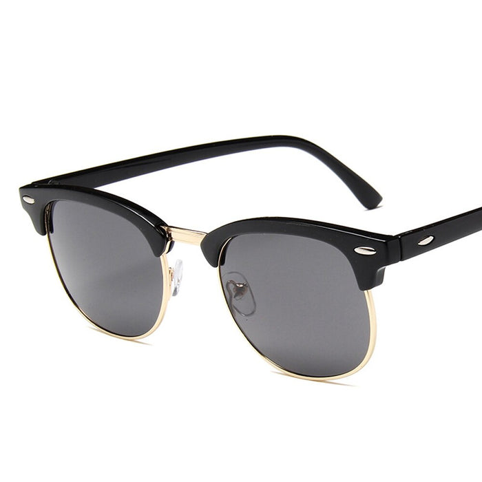 Semi Rimless Classic Polarized Men Women Sunglasses Brand Design Eye Sun Glasses UV400