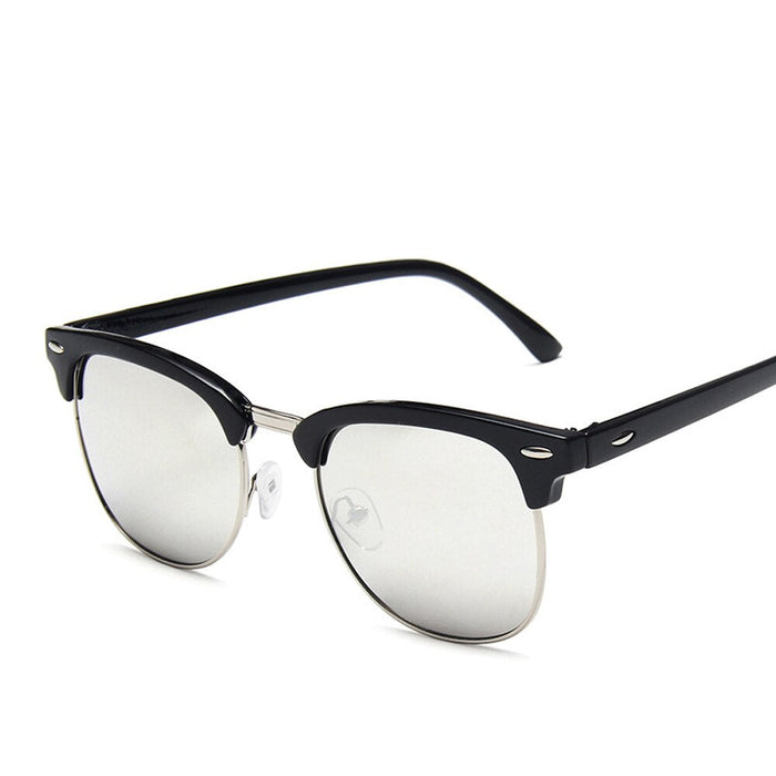 Polarized Semi Rimless Classic Men Women Sunglasses Brand Design Eye Sun Glasses UV400