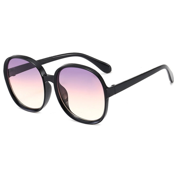 Oversized Women Round Sunglasses. Ladies Fashion Outdoor Gradient Sun Glasses UV400