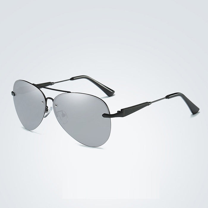 Metal Frame Polarized Men's Classic Sunglasses. Driving Sun Glasses Mirror Lens Sunglasses Men Women