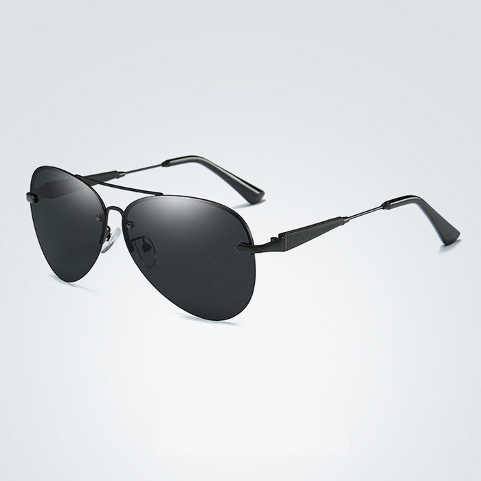 Metal Frame Polarized Men's Classic Sunglasses. Driving Sun Glasses Mirror Lens Sunglasses Men Women