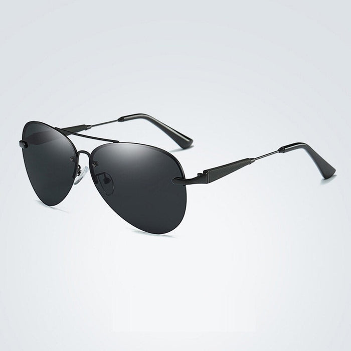 Metal Frame Men's Polarized Classic Sunglasses. Driving Sun Glasses Mirror Lens Sunglasses Men Women