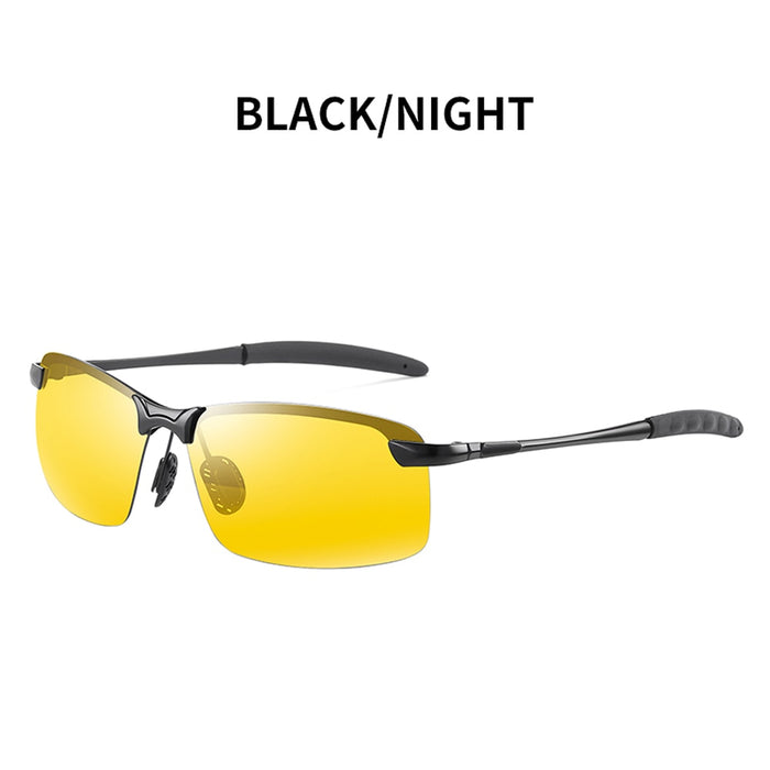 Metal Frame Polarized Men's Sunglasses. Mirror Sun Glasses Driving Goggles UV400 Anti-Glare