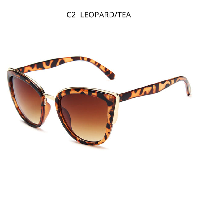Women Sunglasses. Cat Eye Shape Fashion Retro Cateye Ladies Sun Glasses Stylish Driving Eyewear Female UV400