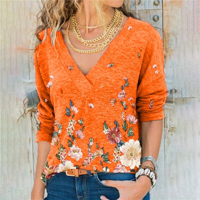 V-Neck T Shirt Casual Slim Tops Autumn Spring Women Basic Long Sleeve T Shirt. Female Cheap Wholesale