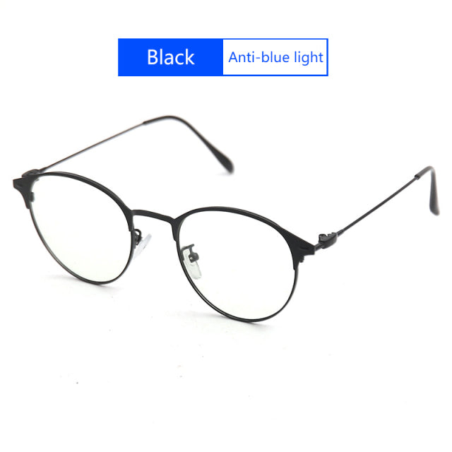 Men Women Photochromic Anti Blue Light Sunglasses. Round Optical Eyewear Frame Computer Glasses Polarized