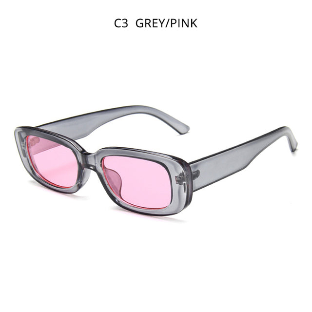 Fashion Women Sunglasses. Vintage Rectangle Plastic Female Sun Glasses Retro Square Sunglass UV400