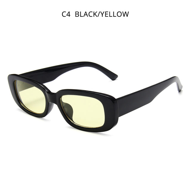 Fashion Women Sunglasses. Vintage Square Plastic Female Sun Glasses Retro Rectangle Sunglass UV400